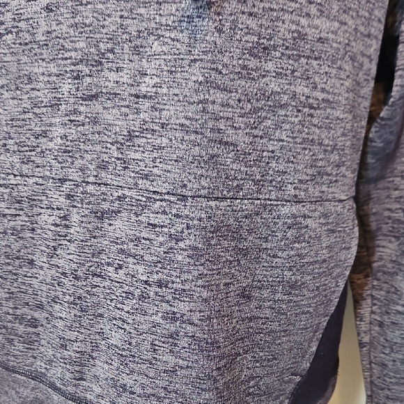 Vera Bradley Blue Lace-Up Hoodie Floral Hood Lining Size M - Picture 2 of 10